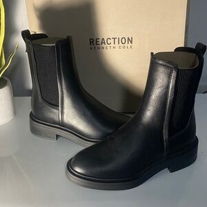 Reaction Kenneth Cole Boots Black Ankle Booties RL24ANC01 Womens 5.5‎ NEW